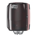 Distr. Tork Rlx dévidage central Plast. Noir/Rouge M2