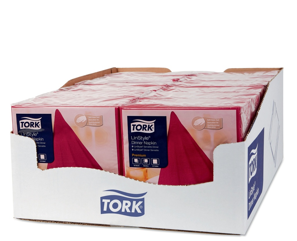 Serv.Tork Linstyle 39x39 pliage1/4 -x600pces-Bord