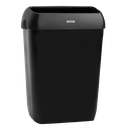 Poubelle murale noire 50L Katrin