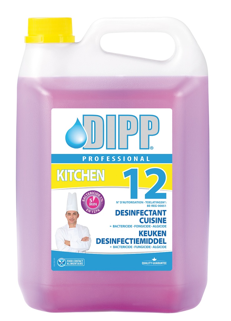 Dipp 12 en 5L - Désinfectant desplusium agréé 3308B