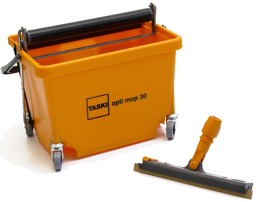 Taski Opti Mop 30,seau roulant+presse à rouleau