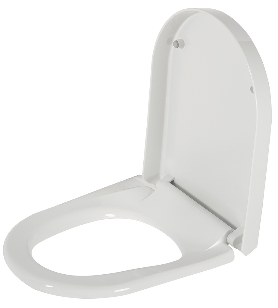 Abattant WC Thermoplastique + Freins de Chute -  BLANC