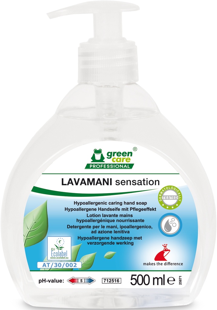 LAVAMANI sensation 500ml pousse mousse green care