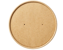 [3932] Couvercle carton brun kraft 90x 15mm pour container 360ml ventilé