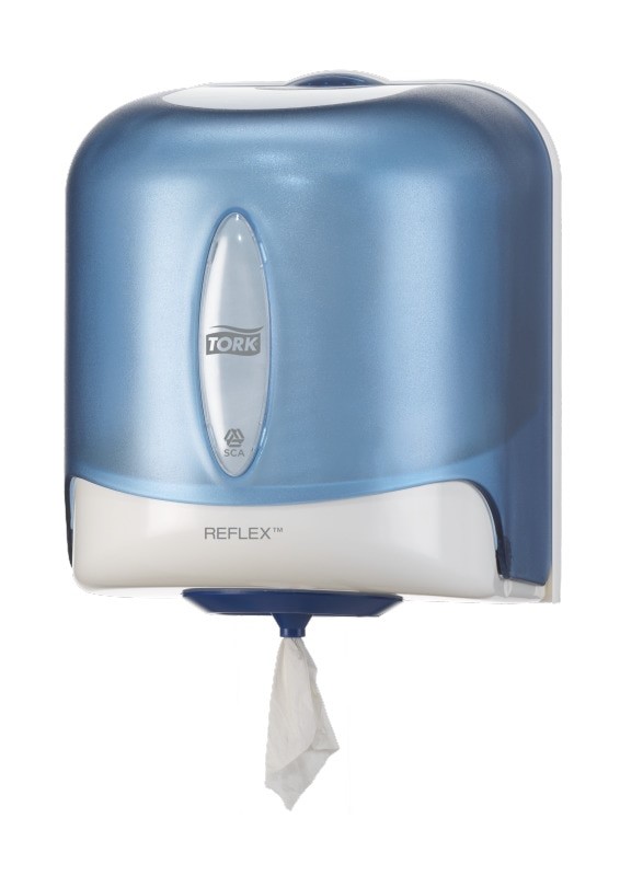 Distributeur Tork Reflex Rlx dévidage central Plastique Bleu M4