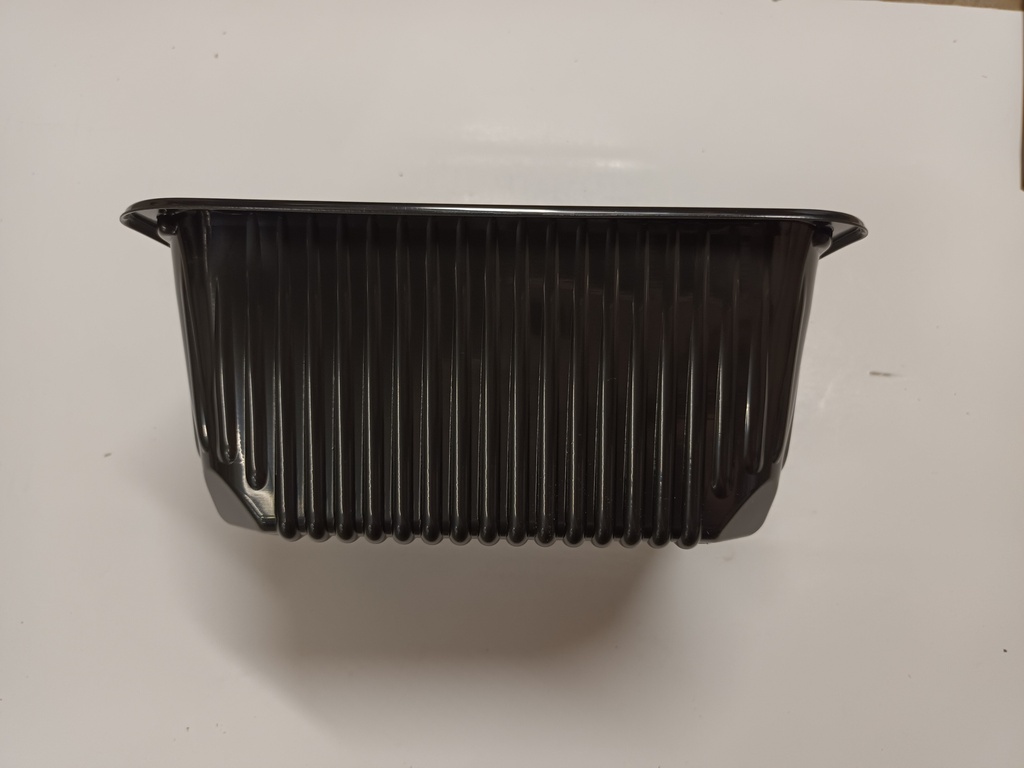 Ravier menu PP Noir 227x178x80mm 2300cc injecté - x  256 pièces