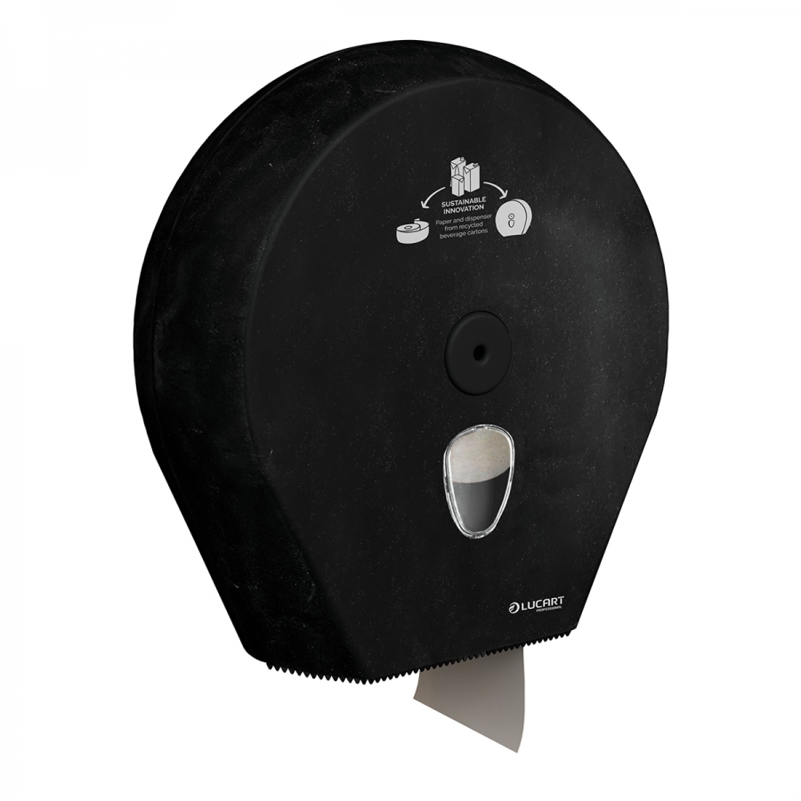 Distributeur Noir ALPE Jumbo Toilette    -Lucart-
