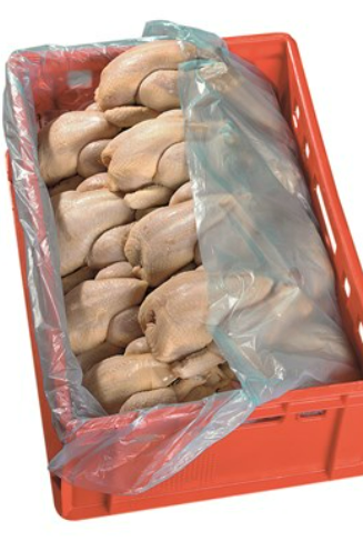 Sac Bac à viande bleu 20my 580x400x800mm -x 800 pièces