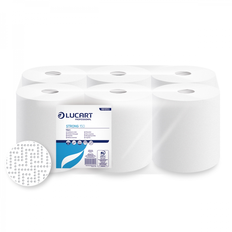 Essuie-mains Strong Lucart 140 2 plis - x 6Rlx