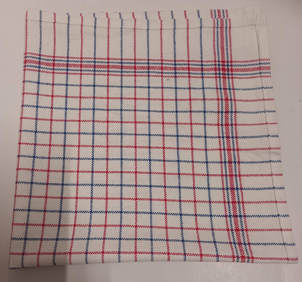 Essuie vaisselle Nation 100% coton 65x70 cm Blanc/rouge/bleu