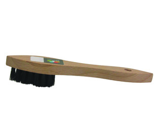 Brosse à cirage bois soies noires