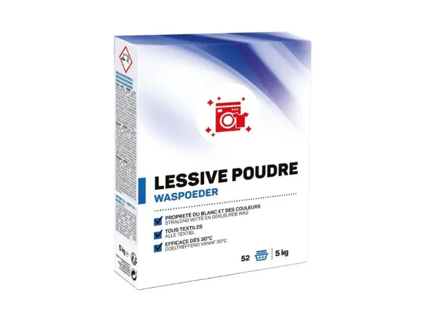 Poudre à lessiver en 3Kg (60sc) - Blanc & Couleurs 