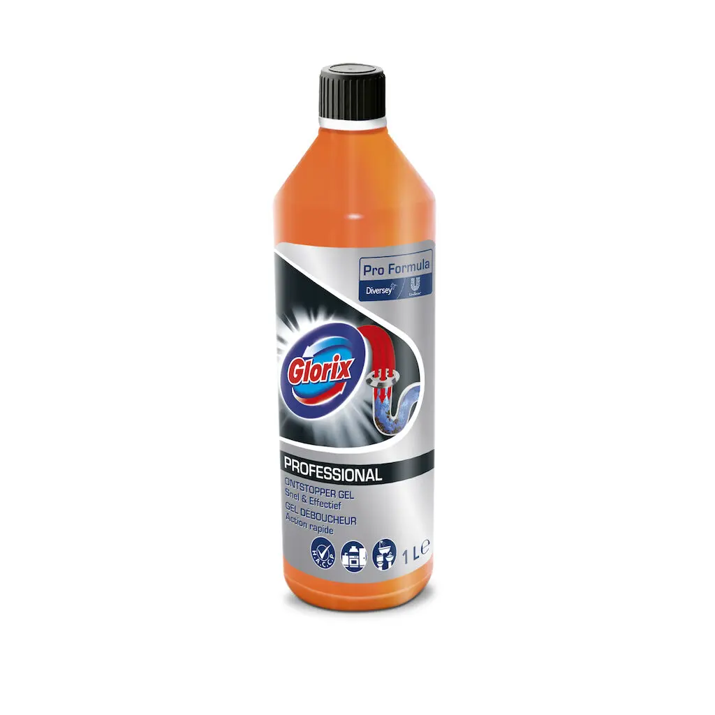 GLORIX PF.DRAIN UNBLOCKER GEL 6X1L B,NL déboucheur en Gel