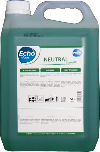[7500517] [2202] ECHOCLEAN Neutral Pomme en 5L   -PH 7