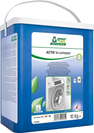 [1116500] [3061] ACTIV bi-compact 10kg -2x concentré linge blanc à basse t°