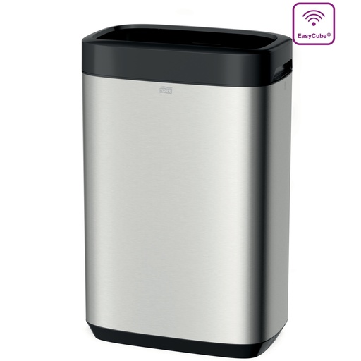 [46 00 11] [35035] Poubelle Tork 50L Bin Acier inoxydable/Noir B1
