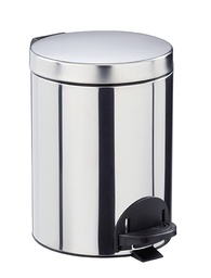 [3518] [90124 - SANELIA] Poubelle à pédale 5L Inox - Seau Antibact