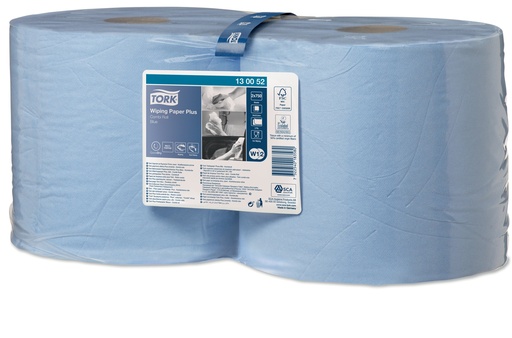 [130052] [50103] Bobine Tork Advanced Wiper 420 Combi Bleu 255M 2pl 23,5x34  2Rlx