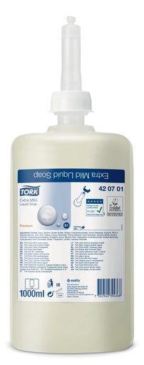 [420701] [50264] Savon Tork Premium Soap Liquide 1L Non parfumé