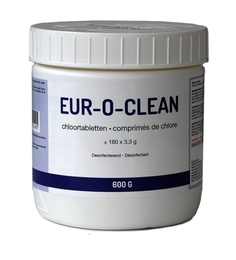 [BE-REG-00017] [52350] Pastille de chlore/Javel en 600grm Euro-O-Clean 180 comprimés