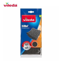 [53028] [141656/ 141659] Power Inox (récureur Inox)  pack de 2 pièces-  Viléda