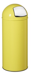 [6200] [57423 - PUSH] Poubelle couvercle à trappe 45L - Jaune Soufre 1016