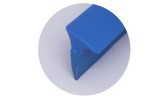 [28400-2] [7005] Raclette Monolame 40cm Bleu Hygienic petit filet