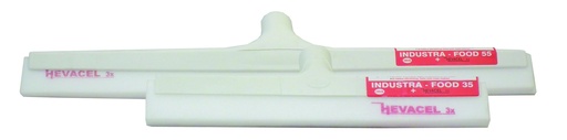 [173503] [7090] Raclette plastique HevaFood 35cm mousse blanc/bord gris