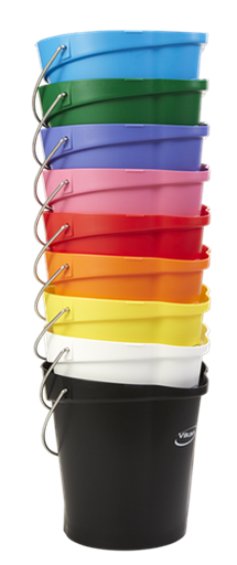 Seau de 12L polypropylène - acier inoxydable 323x312x318mm - Vikan