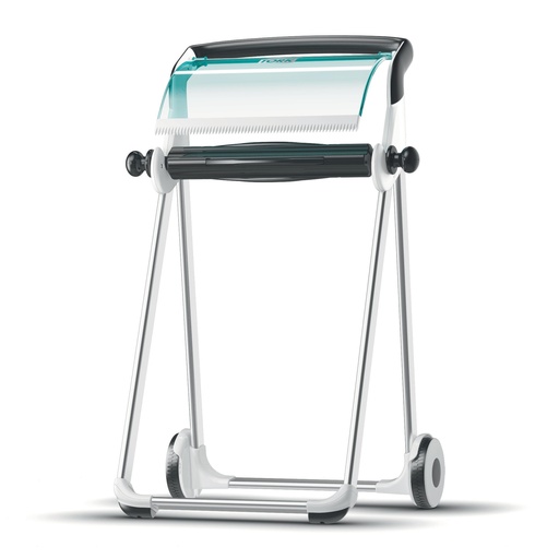 [652000] [50092] Tork Distributeur Pied de Sol Plastique Blanc/Turquoise W1