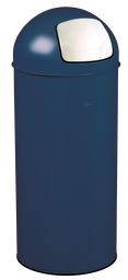 [57478] [57478] POUBELLE PUSH COUVERCLE A TRAPPE - 45L - BLEU 5001  MAT LISSE