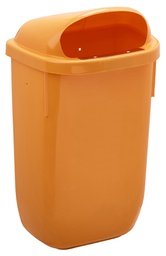 [59858] [59858] Corbeille 50L Murale Orange/Orange - Xerios