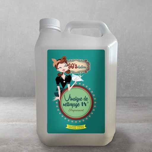 [VINAIG60S5] Vinaigre de nettoyage 14° en 5L 60’solution