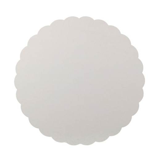[46010195] [682802] Sous-tarte carton semelles blancs ronds 25cm - x 250 pièces