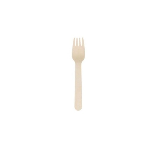 [76010032] [80550007] Fourchette en bois wax VERIVE 160mm - x100 pièces