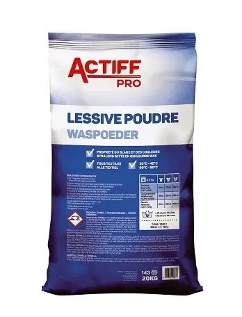 [108037] [108037] Actiff Pro Lessive Poudre en 20KG