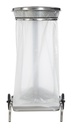 Collecroule inox - support sac mobile à pédale 110L