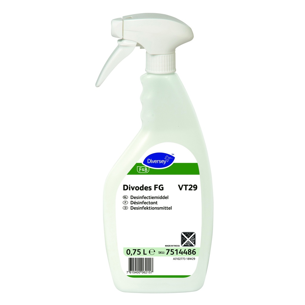 Divodes FG VT29  spray 750ml- agréé 109B-Biocide