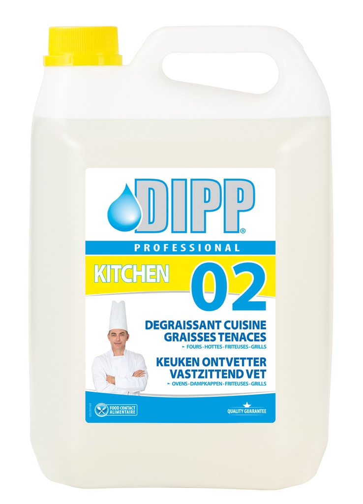 Dipp 02 en 5L - Dégraissant cuisine surpuissant