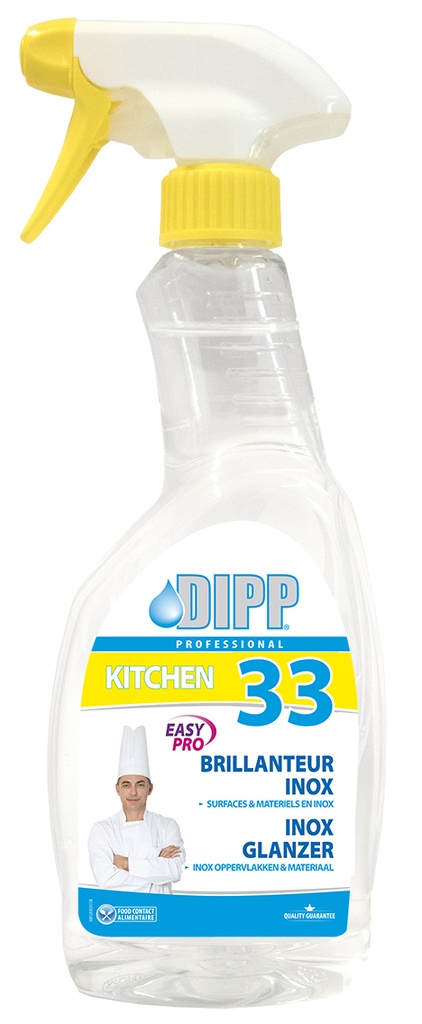 Dipp 33 en 500ml - spray brillant inox