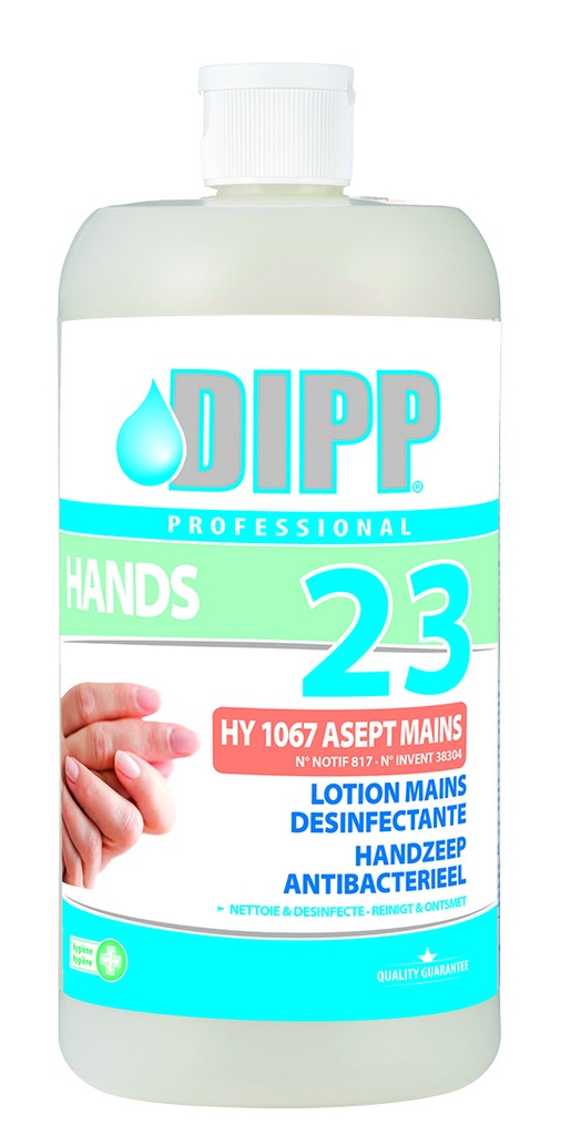 Dipp 23 en 1L - lotion mains antibactériel