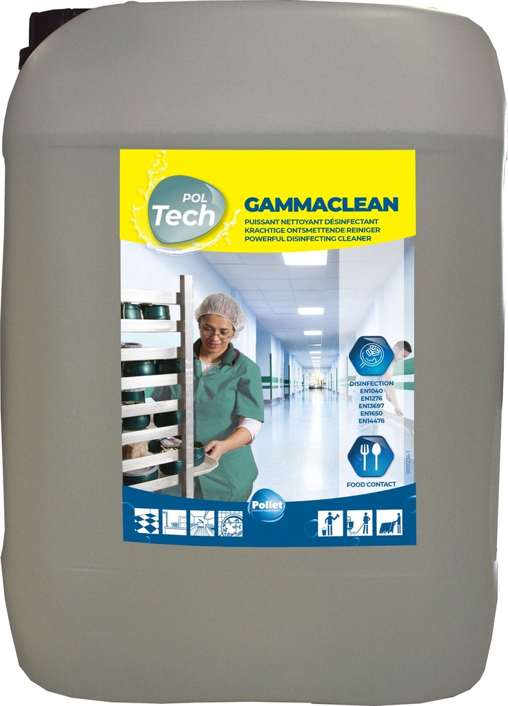Gamma Clean 10L-agréé 1512B Biocide  -Pollet