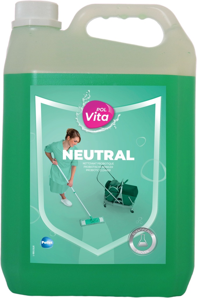 Neutral POLVITA en 5L 100% Nettoyant écologique probiotique