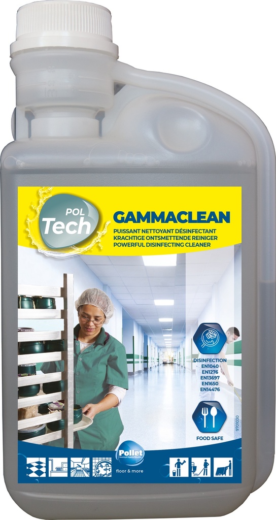 Gamma Clean en 1L -Agréé 1512B-Biocide -Pollet