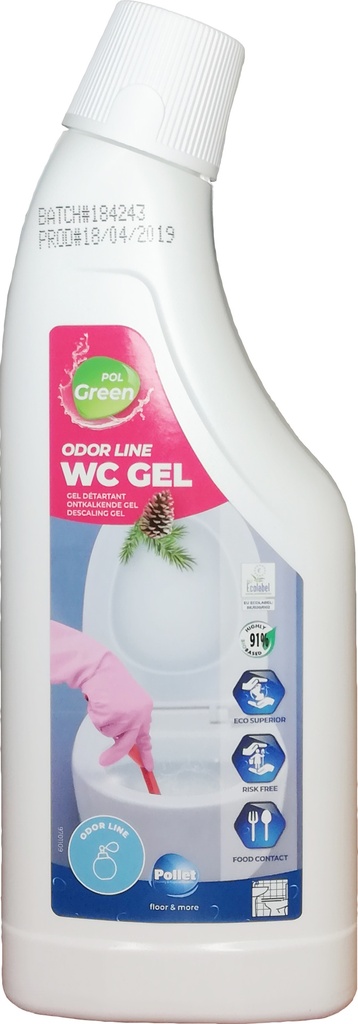 POLGREEN Odor line Wc gel en 750ml