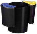 Corbeille de Tri Sélectif Modulaire 16L+4,5L+4,5L