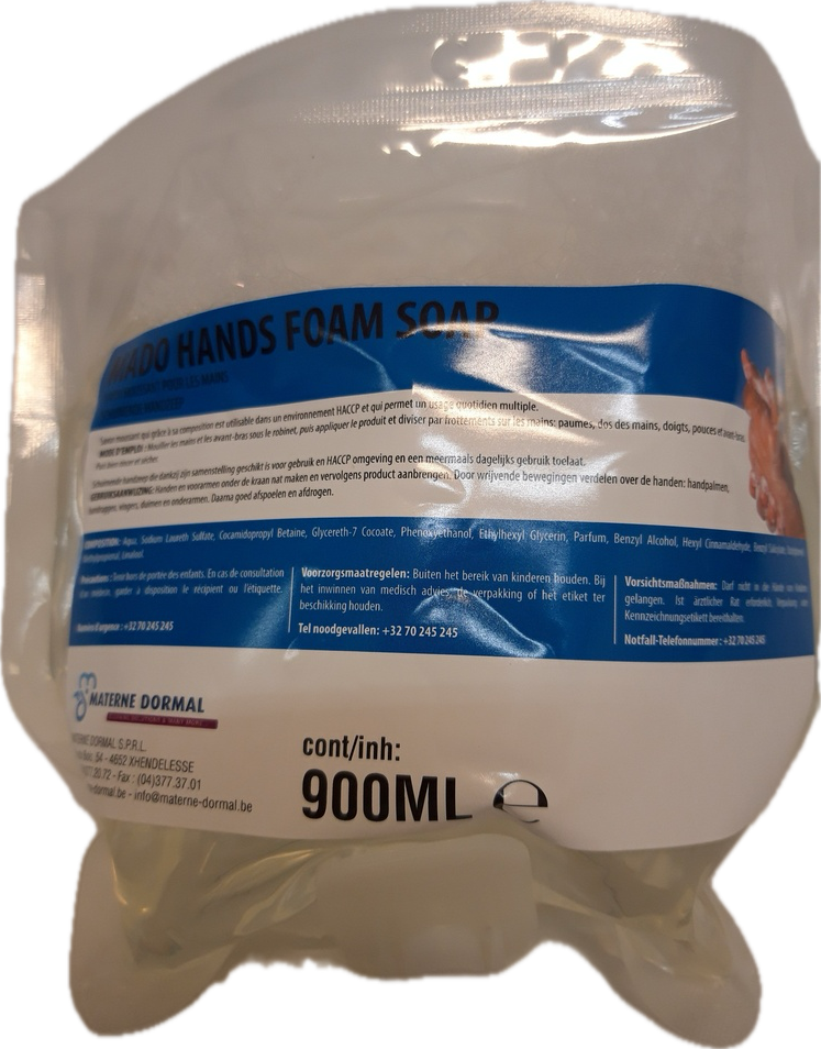 Mado Hands Foam Soap en 12x900ml - HACCP