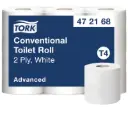 Tork Papier Toilette 400 coupons 2 plis Blanc T4 - x42 Rlx