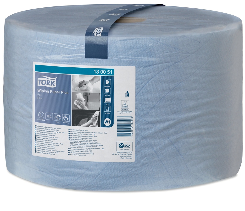 Tork Advenced Wiper 420 Bleu  2 plis 510m-1500c x 1RLx - W1