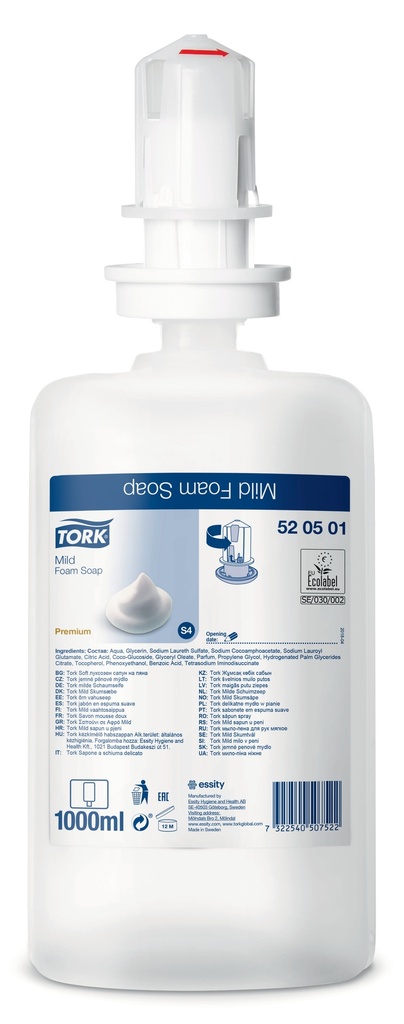 Tork premium Soap Foam mousse 1Lx6 pc-S4/Prix carton